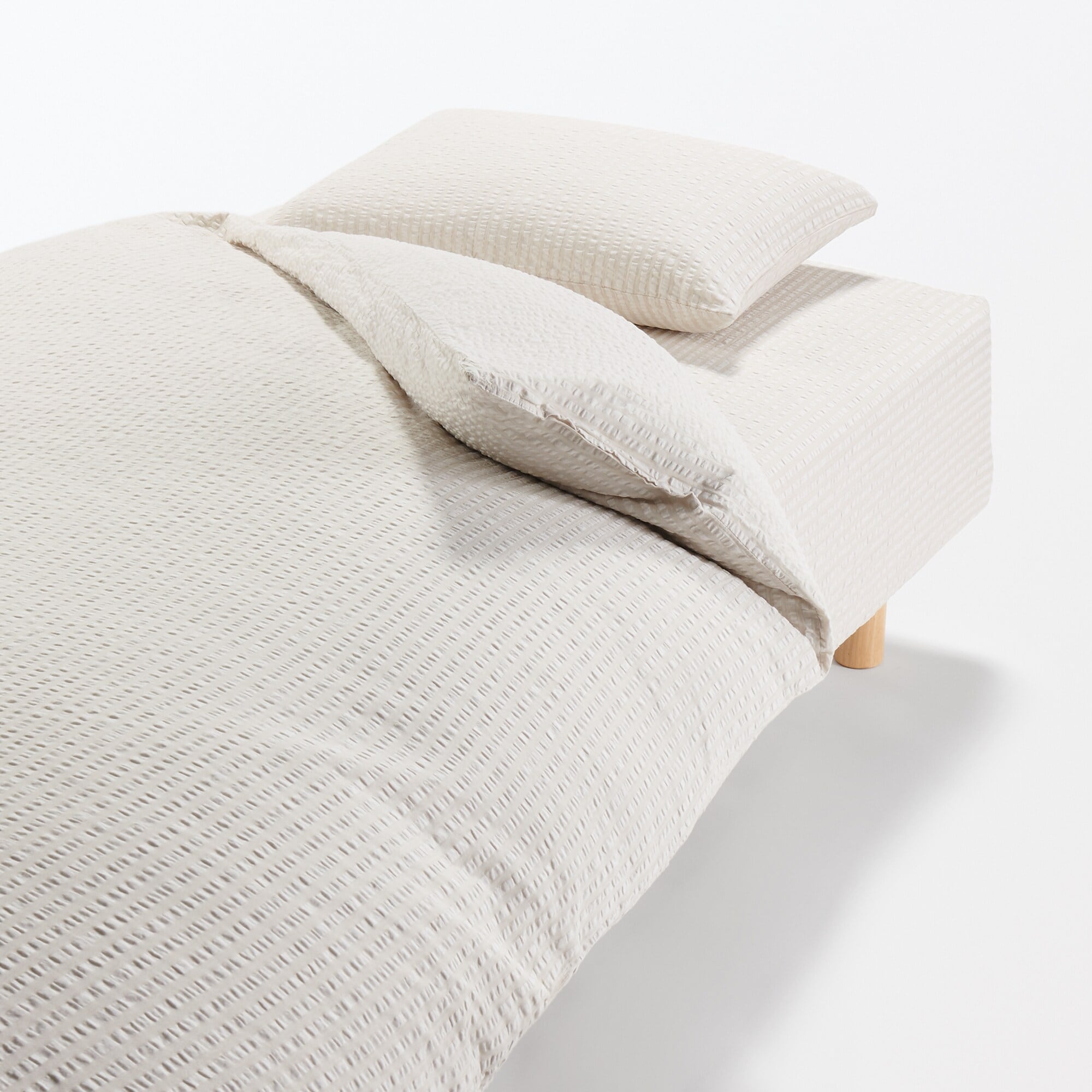 綿　サッカー織　ボックスシーツ・ＳＤ