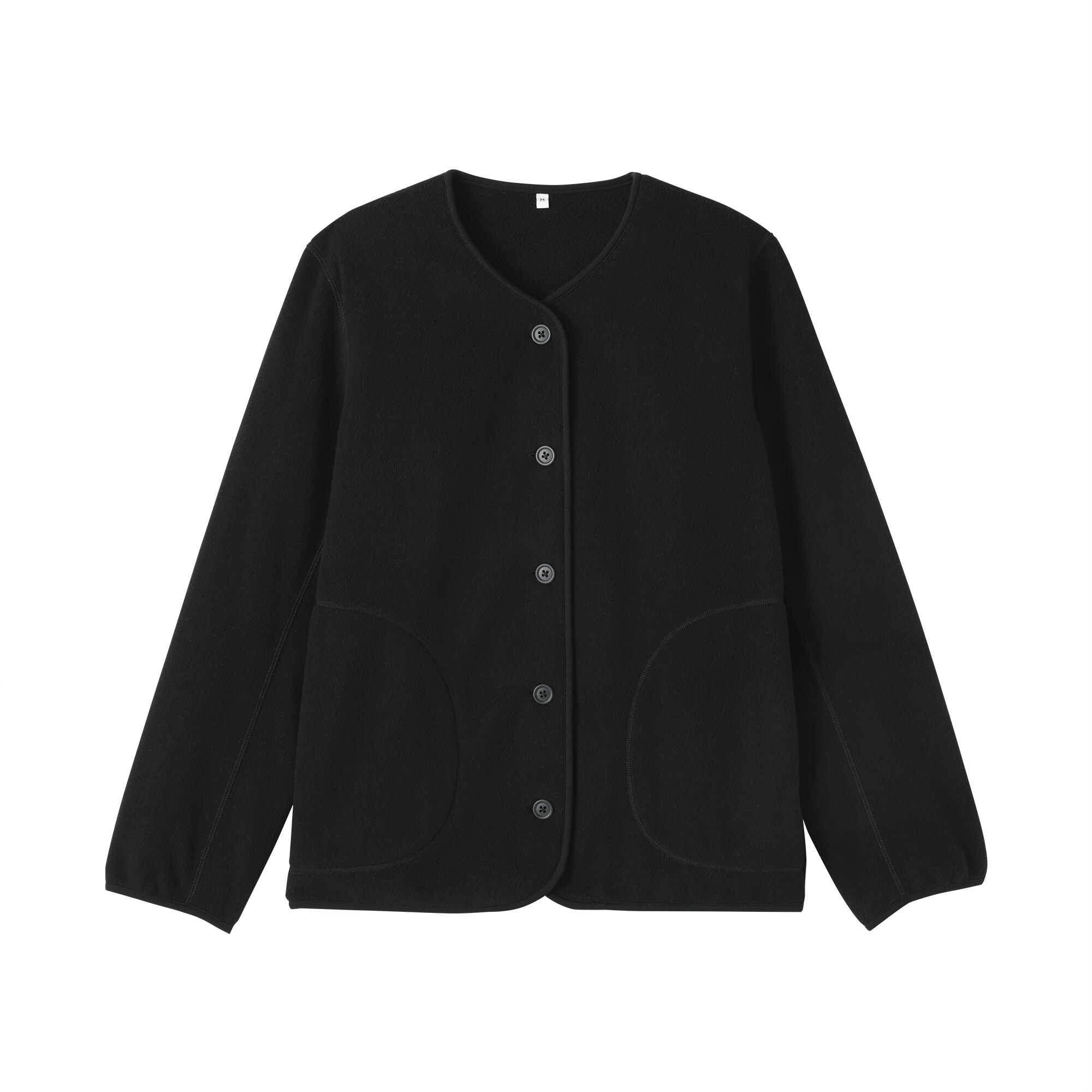 婦人　素材に還るフリースカーディガン