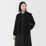 婦人　素材に還るフリースカーディガン