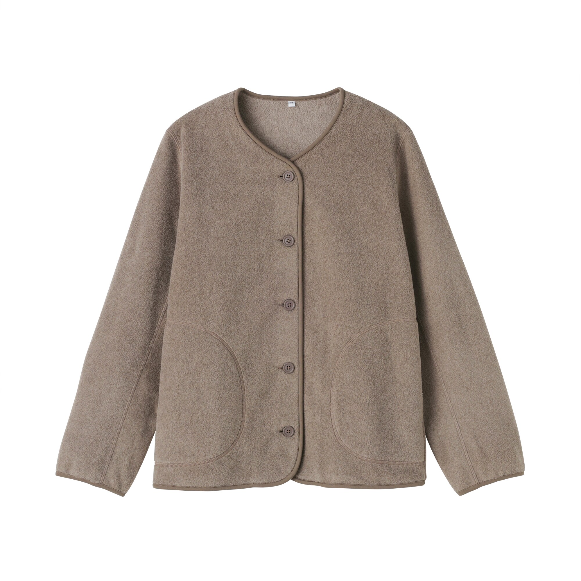 婦人　素材に還るフリースカーディガン