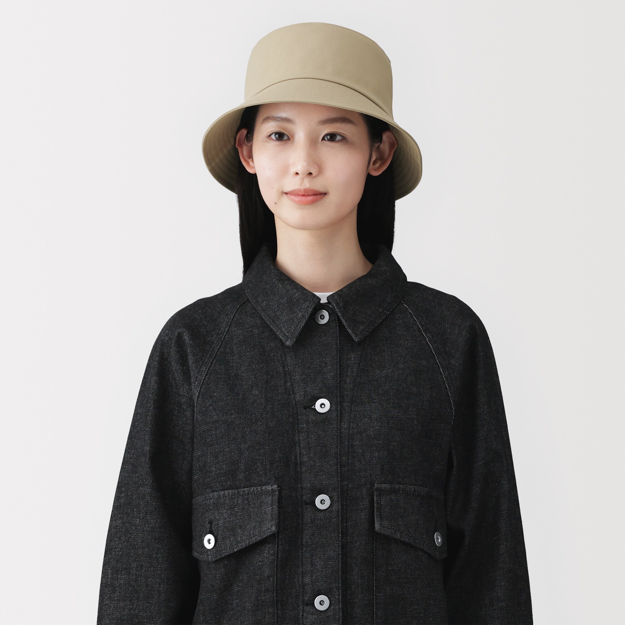 ＵＶカット透湿撥水　防水テープ使いバケットハット