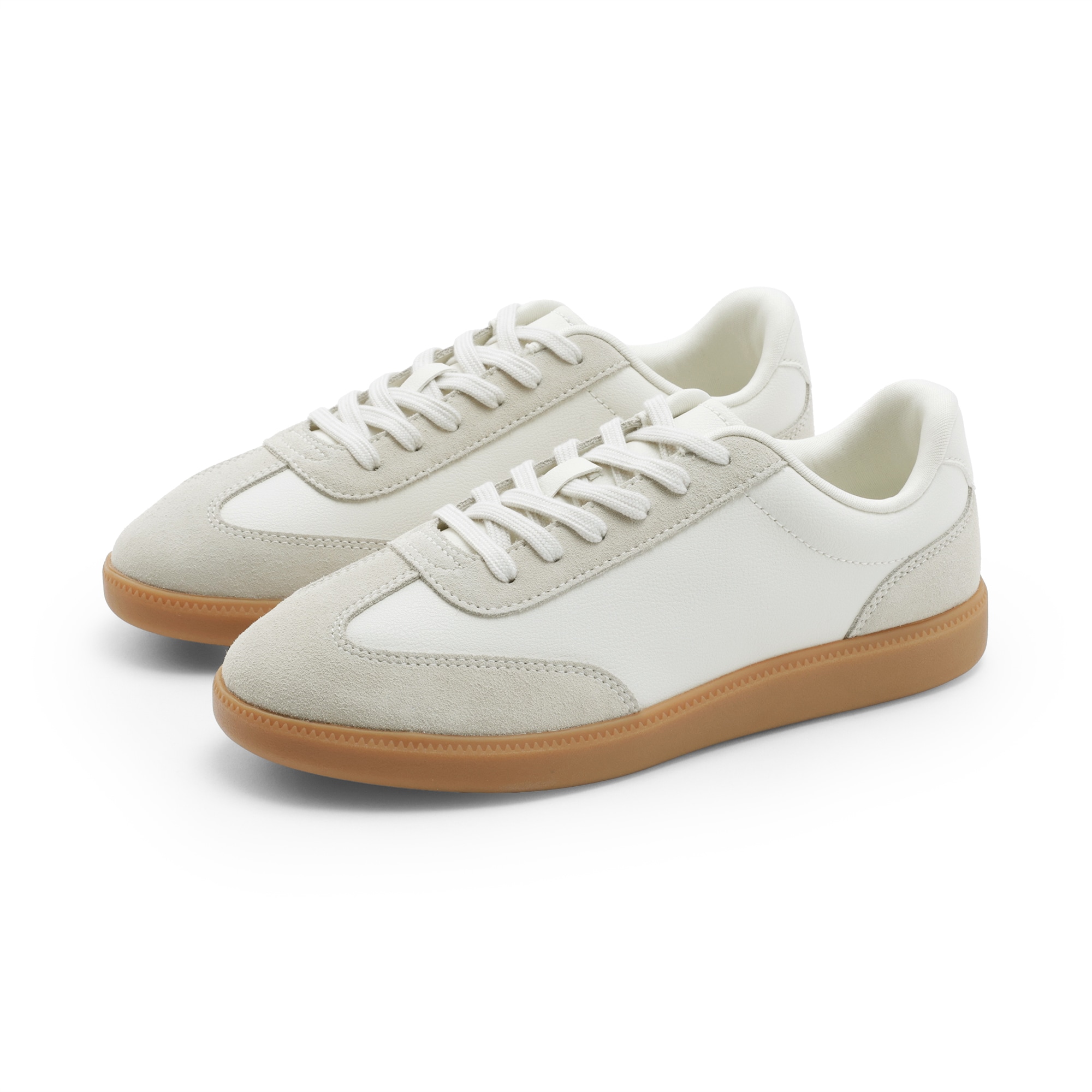 婦人　柔らかい中敷を使用した　コンビネーションスニーカー