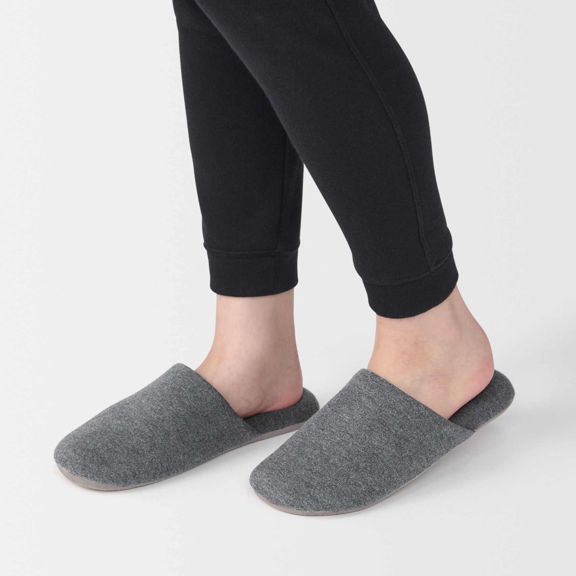 綿鹿の子　履き心地やわらか足なりスリッパ