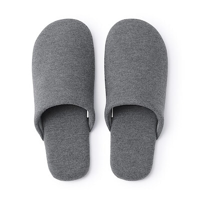 綿鹿の子履き心地やわらか足なりスリッパ　Ｍ～ＸＬ