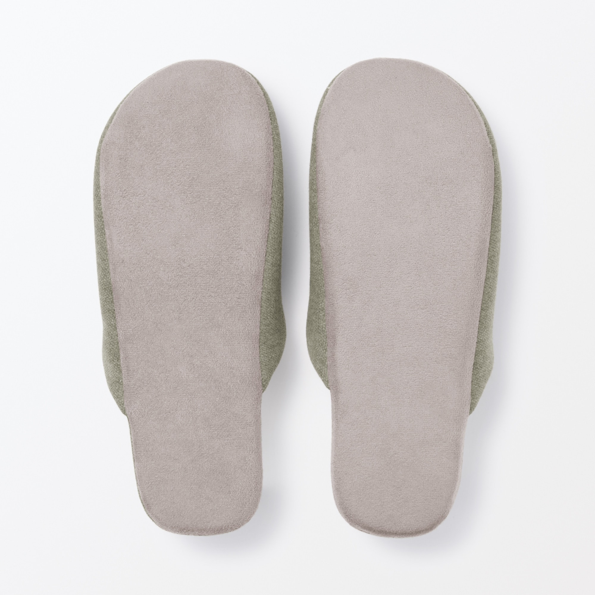 綿鹿の子　履き心地やわらか足なりスリッパ