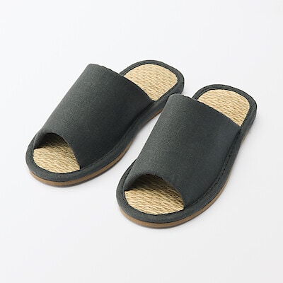 イ草スリッパ・前あき　Ｓ～ＸＬ