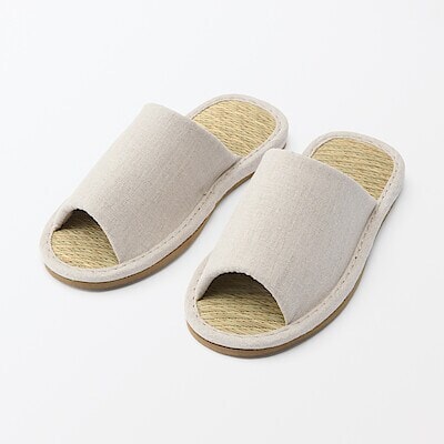 イ草スリッパ・前あき　Ｌ