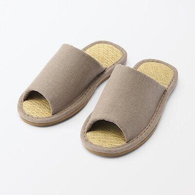 イ草スリッパ・前あき　Ｍ～ＸＬ