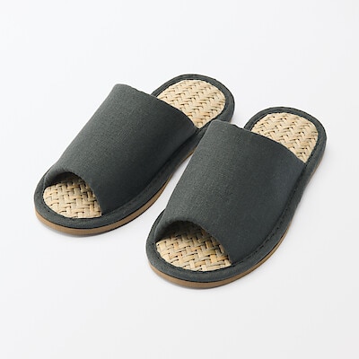 マライ草スリッパ・前あき　Ｍ～ＸＬ