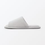 洗える綿パイルスリッパ・前あき