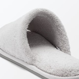 洗える綿パイルスリッパ・前あき