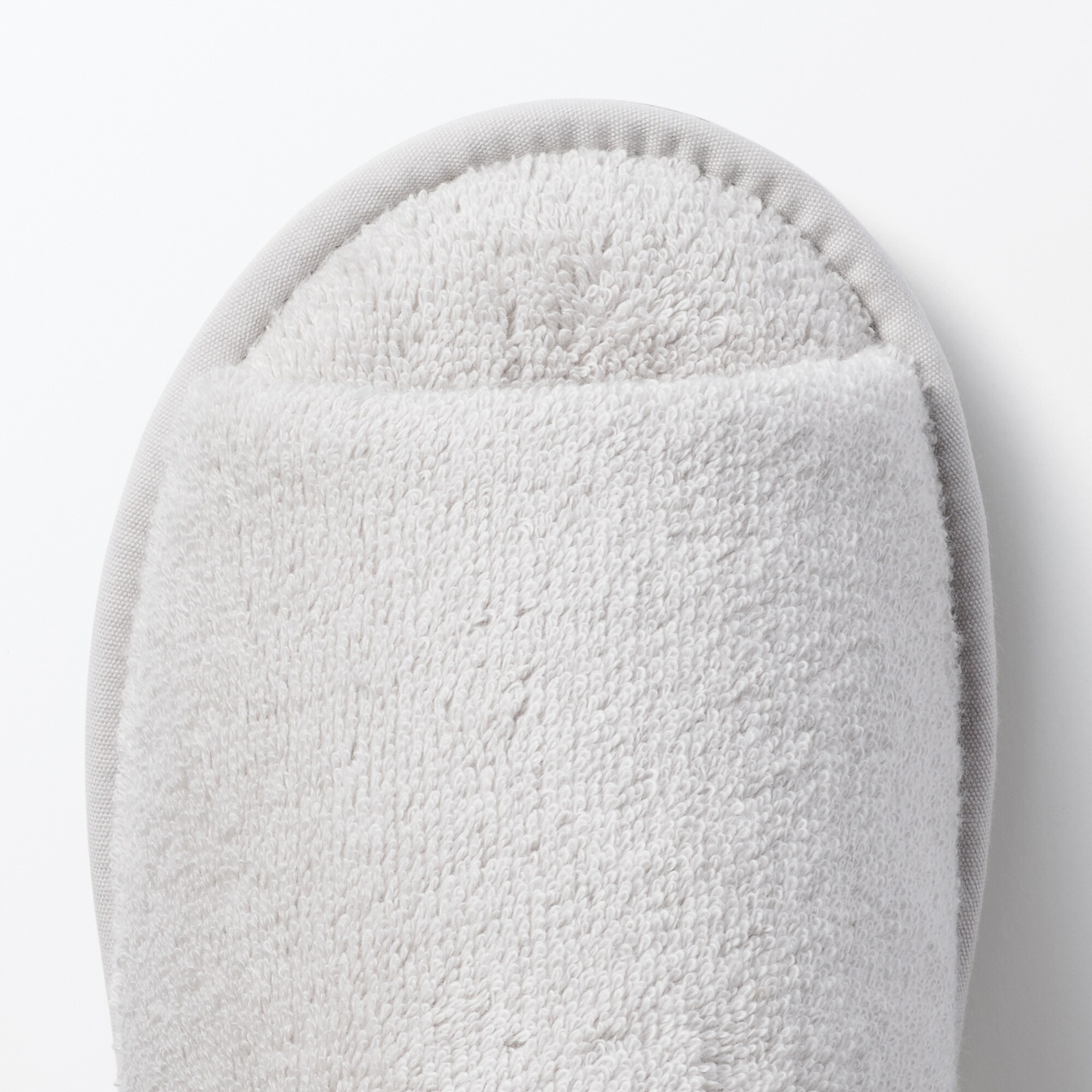 洗える綿パイルスリッパ・前あき