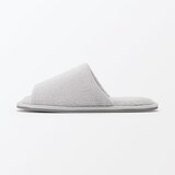 洗える綿パイルスリッパ・前あき