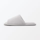 洗える綿パイルスリッパ・前あき