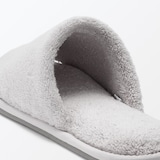 洗える綿パイルスリッパ・前あき