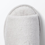 洗える綿パイルスリッパ・前あき