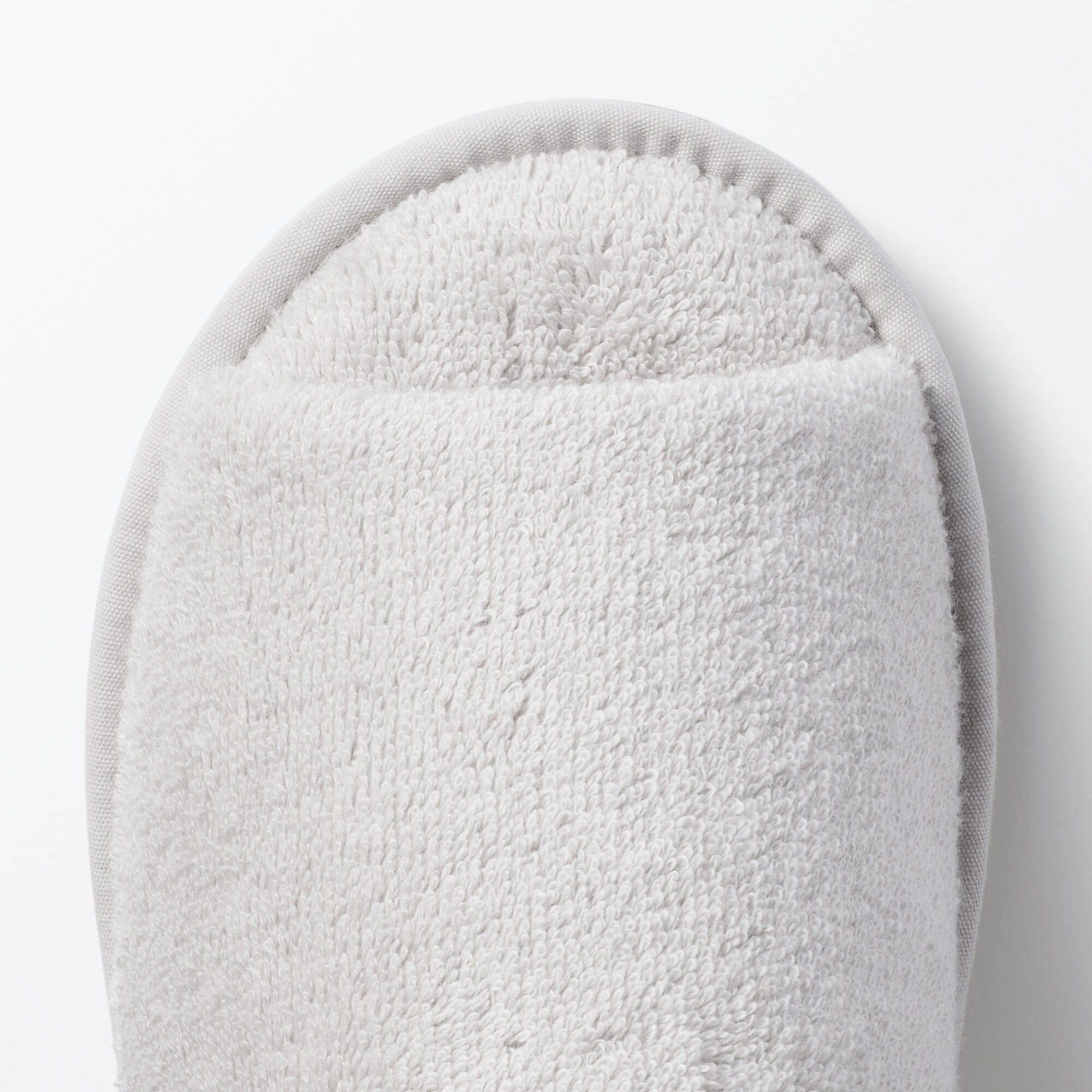 洗える綿パイルスリッパ・前あき