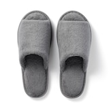 洗える綿パイルスリッパ・前あき