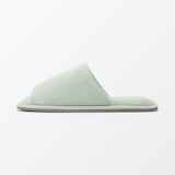 洗える綿パイルスリッパ・前あき