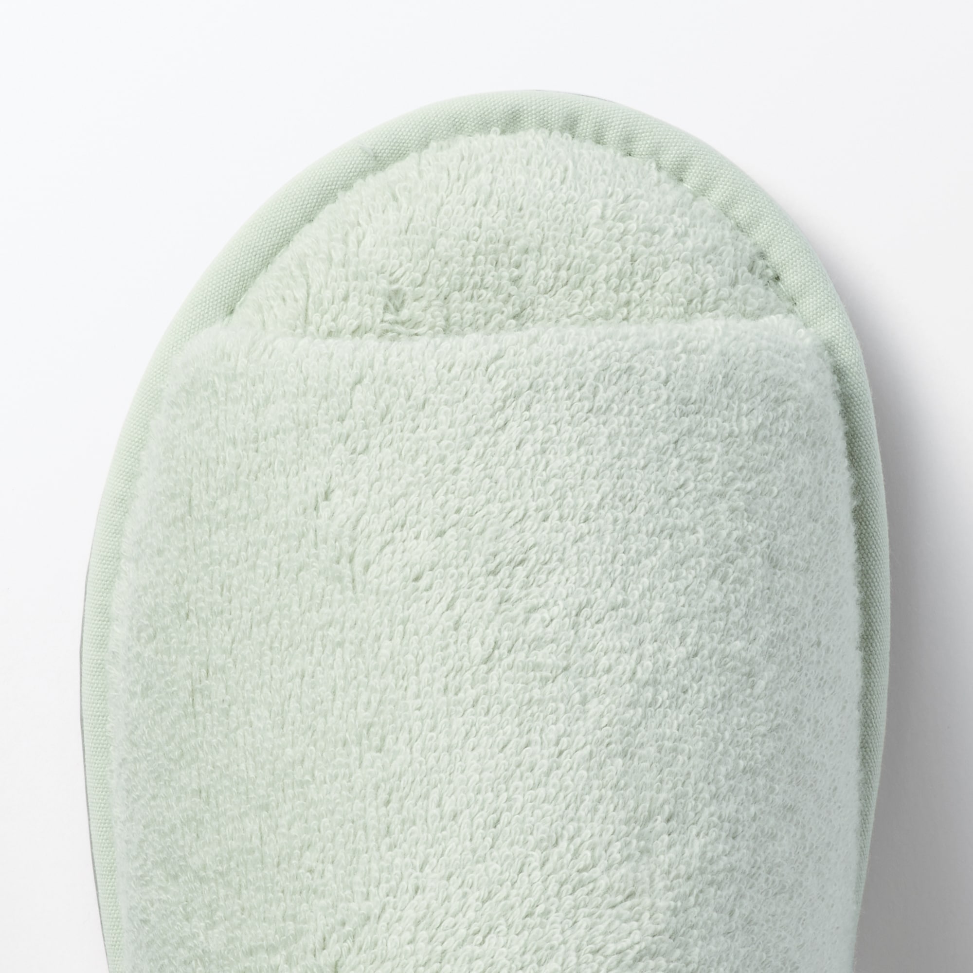 洗える綿パイルスリッパ・前あき