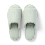 洗える綿パイルスリッパ・前あき