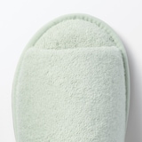 洗える綿パイルスリッパ・前あき