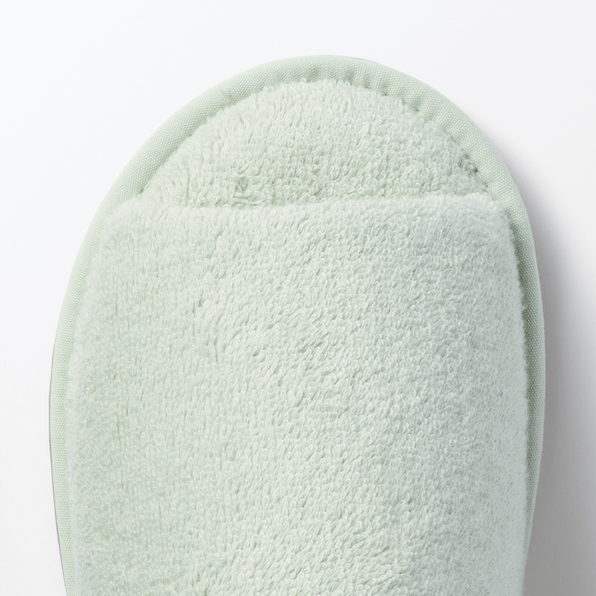 洗える綿パイルスリッパ・前あき