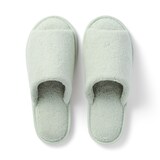 洗える綿パイルスリッパ・前あき