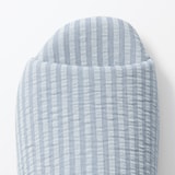 綿サッカー織　履き心地やわらか足なりスリッパ