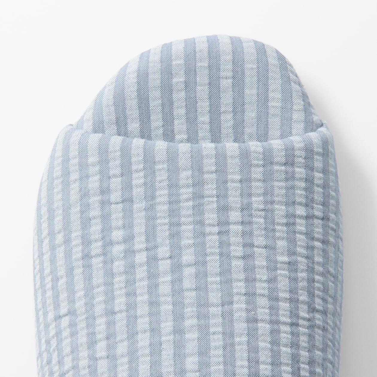 綿サッカー織　履き心地やわらか足なりスリッパ