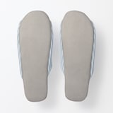 綿サッカー織　履き心地やわらか足なりスリッパ