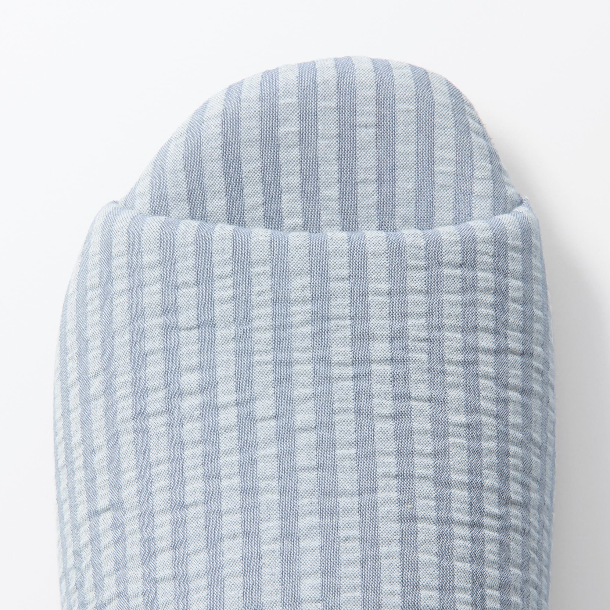 綿サッカー織　履き心地やわらか足なりスリッパ