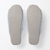 綿サッカー織　履き心地やわらか足なりスリッパ