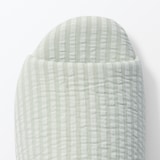 綿サッカー織　履き心地やわらか足なりスリッパ