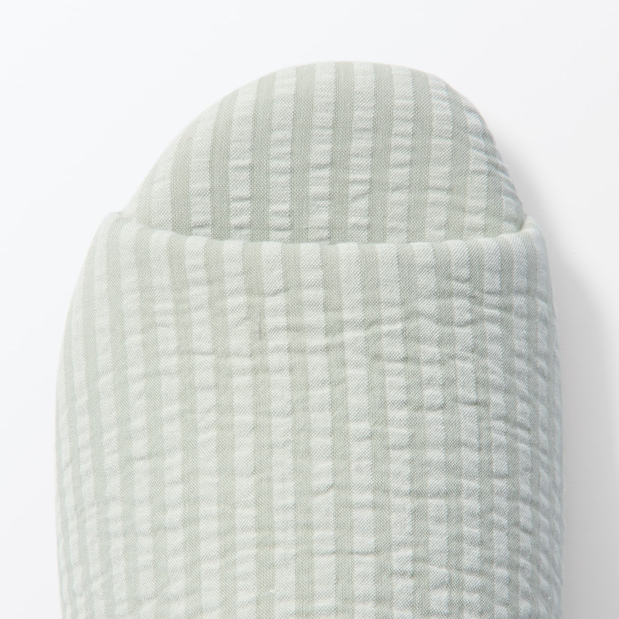 綿サッカー織　履き心地やわらか足なりスリッパ