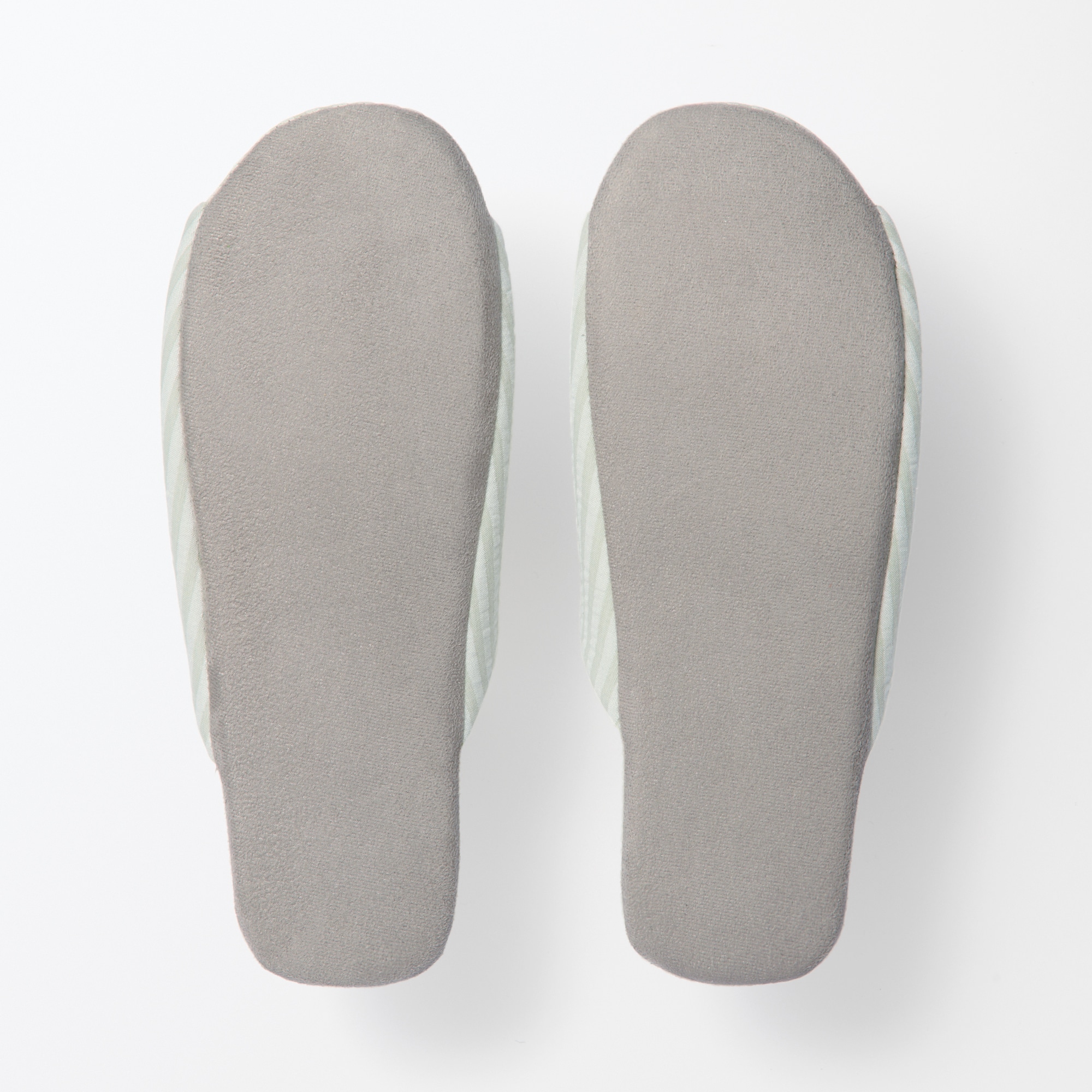 綿サッカー織　履き心地やわらか足なりスリッパ