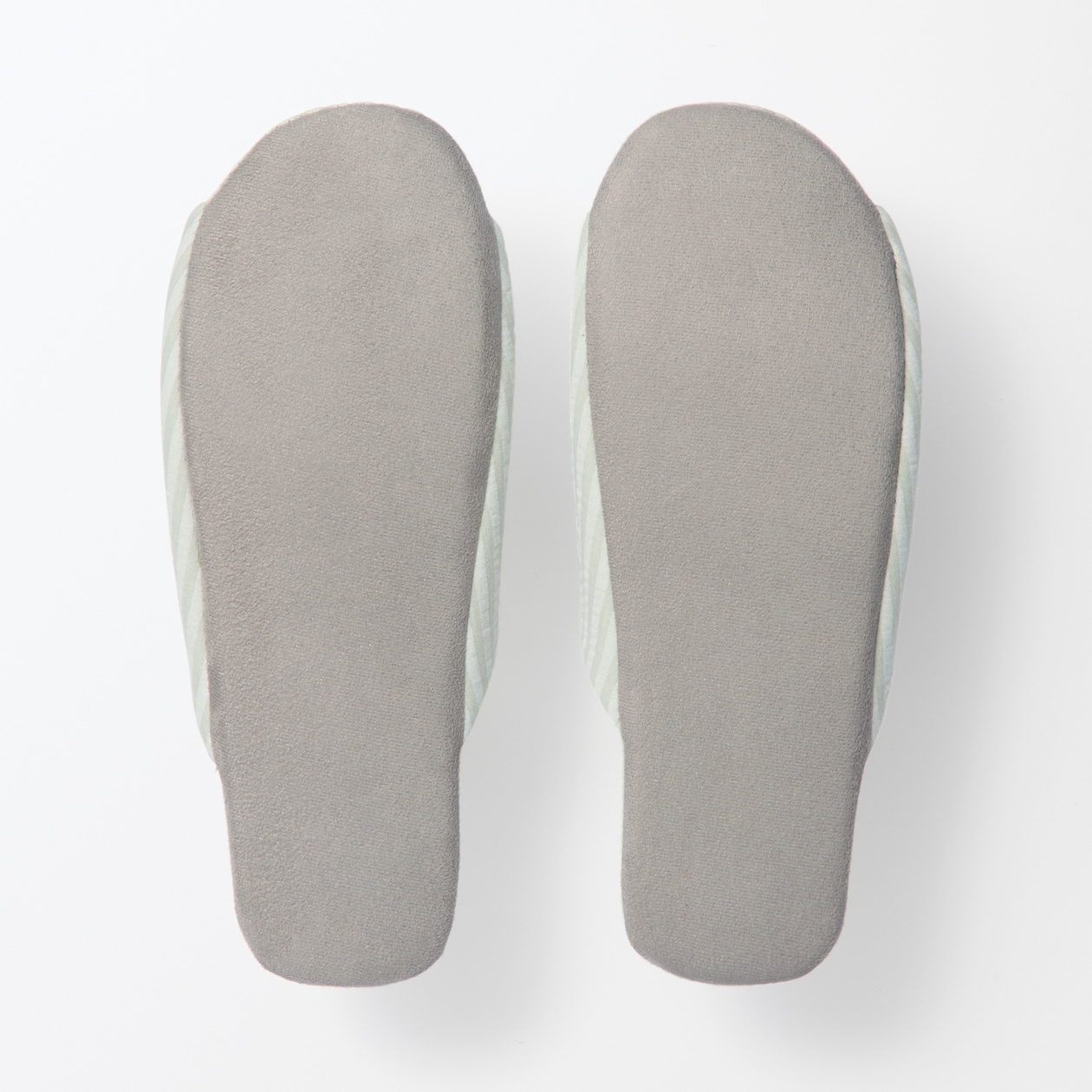 綿サッカー織　履き心地やわらか足なりスリッパ