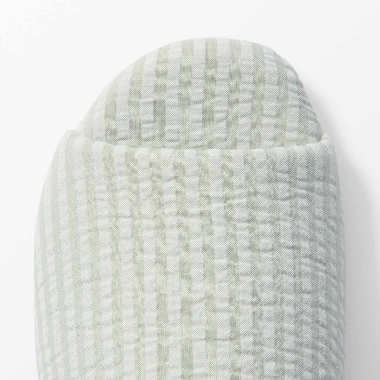 綿サッカー織　履き心地やわらか足なりスリッパ