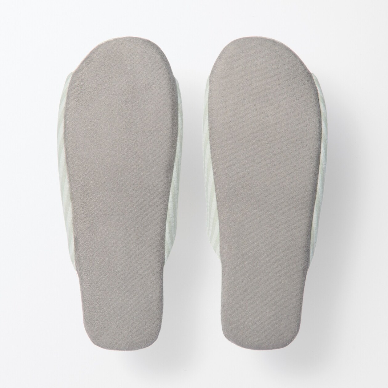 綿サッカー織　履き心地やわらか足なりスリッパ