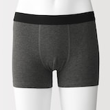 紳士　綿天竺　前閉じボクサーパンツ