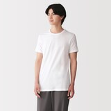 紳士　脇に縫い目のない　２枚組　クルーネック半袖Ｔシャツ