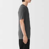 紳士　脇に縫い目のない　なめらか　クルーネック半袖Ｔシャツ