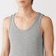 紳士　脇に縫い目のない　２枚組み　リブ編みタンクトップ（再生コットン）