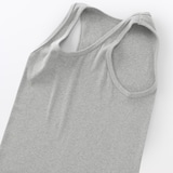 紳士　脇に縫い目のない　２枚組み　リブ編みタンクトップ（再生コットン）