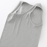 紳士　脇に縫い目のない　２枚組み　リブ編みタンクトップ（再生コットン）