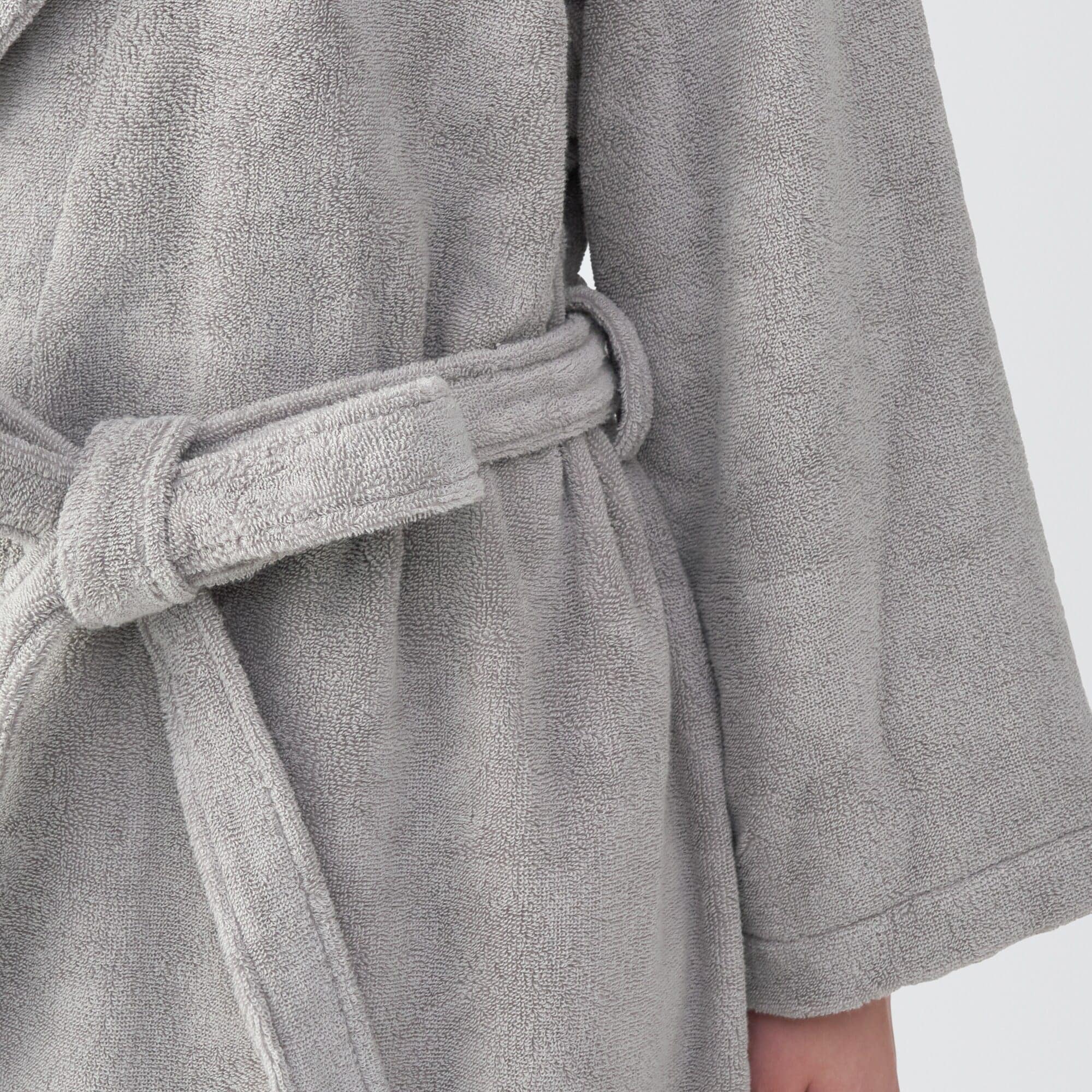 ふっくらパイルバスローブ