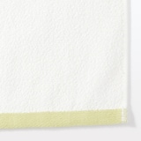 縁カラー付　コンパクトフェイスタオル２枚組