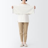 縁カラー付　コンパクトフェイスタオル２枚組