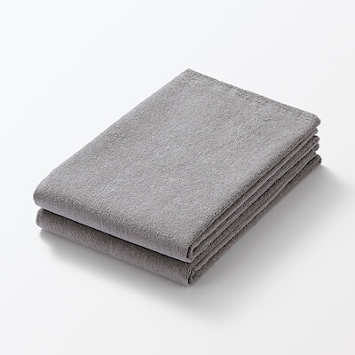 【１２月上旬発売予定】片面パイル２枚組バスタオル　６０×１２０ｃｍ