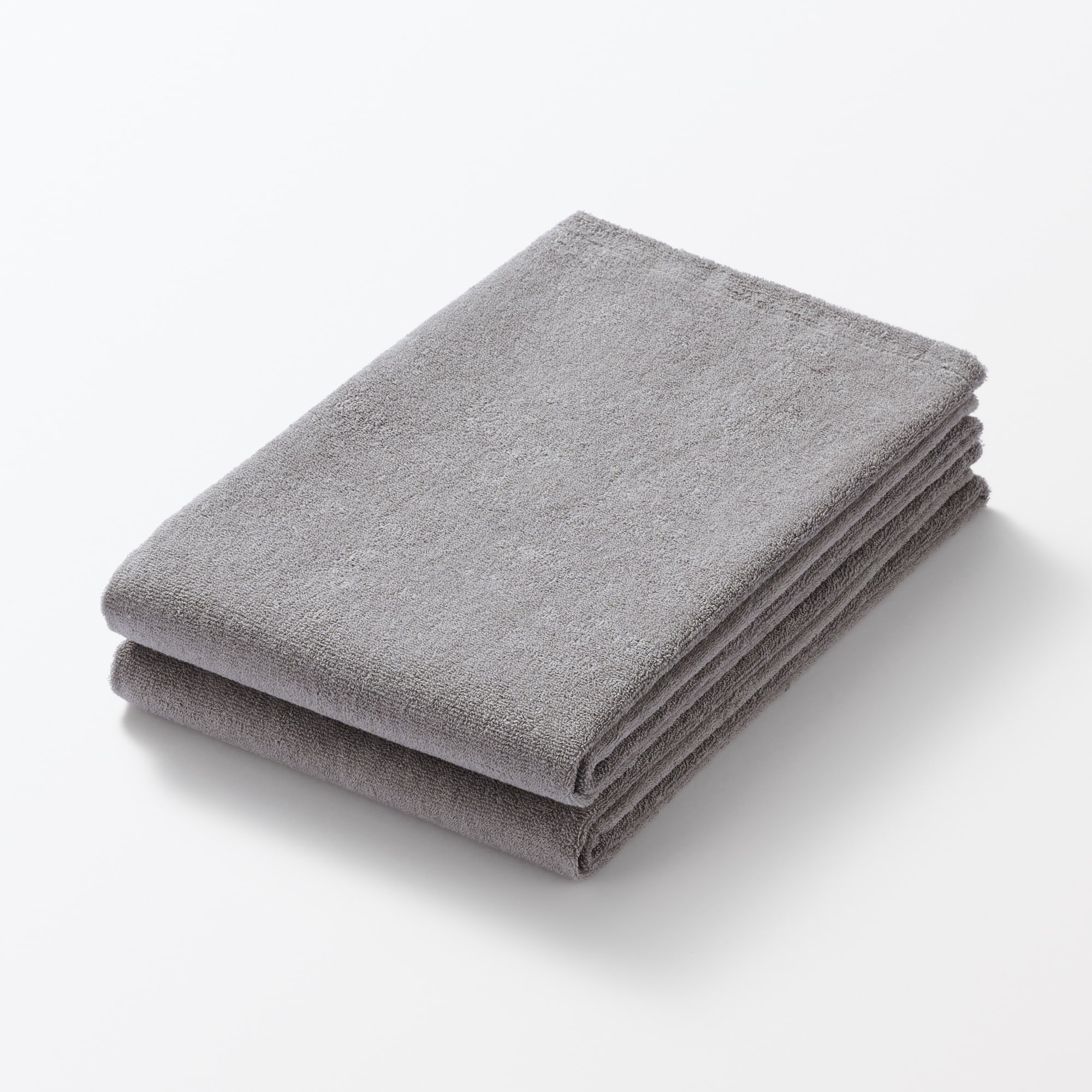 片面パイル２枚組バスタオル